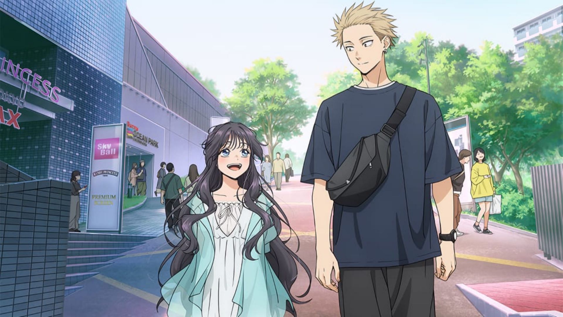 Kaoruko and Rintaro, as seen in the anime's visual (Image via CloverWorks)